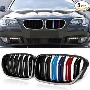 BMW 5 Serisi 1995-2004 (E39) uyumlu E39 Ön Panjur Böbrek Parlak Siyah Piano Black M Renkli M5 Model 1996-2003 modelleri DRS Tuning'de. Kaliteli malzeme, hızlı