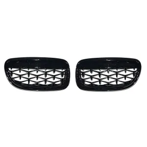 S-Dizayn Bmw 3 Serisi E90/E91 Ön Panjur Böbrek Parlak Siyah Piano Black Diamond Model 2009-2012 thumb 3