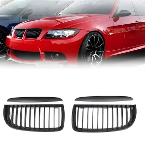 BMW 3 Serisi 2004-2013 (E90) uyumlu E90/E91 Ön Panjur Böbrek Parlak Siyah Piano Black Düz Model 2005-2008 modelleri DRS Tuning'de. Kaliteli malzeme, hızlı