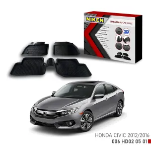 Honda Civic 2012-2016 için Uyumlu 3D PaspasDRS Tuning kalitesiyle tanışın! Özel olarak Honda  model araçlar için üretilen bu ürün, otomobilinizin hatlarına spor