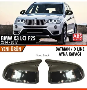 Bmw X3 Uyumlu Lci F25 2014-2017 Batman Ayna Kapağı Parlak Siyah ParçaDRS Tuning kalitesiyle tanışın! Özel olarak BMW F25 model araçlar için üretilen bu ürün, ot