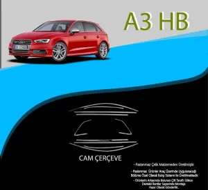 Audi A3 Uyumlu Hatchback Krom Cam Çerçevesi 10 Parça A3 8V (2012-2019)DRS Tuning kalitesiyle tanışın! Özel olarak Audi  model araçlar için üretilen bu ürün, oto