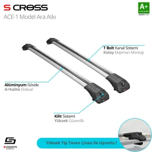 Citroen C3 Aircross 2017-2024 (A88) uyumlu C3 Aircross 2018 Üzeri Ace-1 Model Gri Ara Atkı A+ Kalite Parça modelleri DRS Tuning'de. Kaliteli malzeme, hızlı