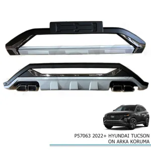 Hyundai Tucson Uyumlu Ön Arka Tampon Koruması Difüzör 2021+ ParçaDRS Tuning kalitesiyle tanışın! Özel olarak Hyundai  model araçlar için üretilen bu ürün, otomo