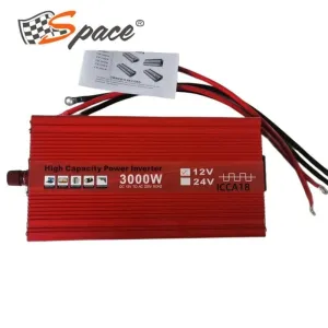 oto uzay uyumlu İnvertör kırmızı 12V/24V-220V 3000W yarım sinüs / ICCA18 modelleri DRS Tuning'de. Kaliteli malzeme, hızlı kargo ve güvenli alışverişle hemen