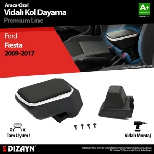 S-Dizayn Ford Fiesta Kol Dayama Kolçak ABS Vidalı Gri 2009-2017 A+Kalite						                Araca &Ouml;zel Ge&ccedil;me Kol&ccedil;ak&bull; Aracınızın konsol