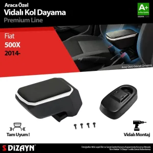 S-Dizayn Fiat 500X Kol Dayama Kolçak ABS Vidalı Gri 2014 Üzeri A+Kalite						                Araca &Ouml;zel Ge&ccedil;me Kol&ccedil;ak&bull; Aracınızın konsol 