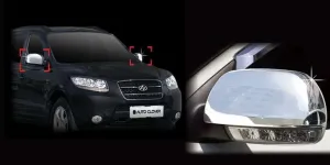 Hyundai Santa Uyumlu Fe 2006 2009 Ayna Kapağı ABS Krom ParçaDRS Tuning kalitesiyle tanışın! Özel olarak Hyundai  model araçlar için üretilen bu ürün, otomobilin