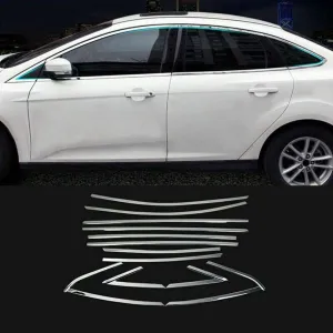 Ford Focus Uyumlu Sedan 2011 2018 Cam Çıtası Krom ParçaDRS Tuning kalitesiyle tanışın! Özel olarak Ford  model araçlar için üretilen bu ürün, otomobilinizin hat