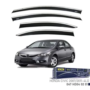 Niken Honda Uyumlu Civic 2007-2011 Model Kromlu Cam Rüzgarlığı 4Lü ParçaDRS Tuning kalitesiyle tanışın! Özel olarak Honda  model araçlar için üretilen bu ürün, 