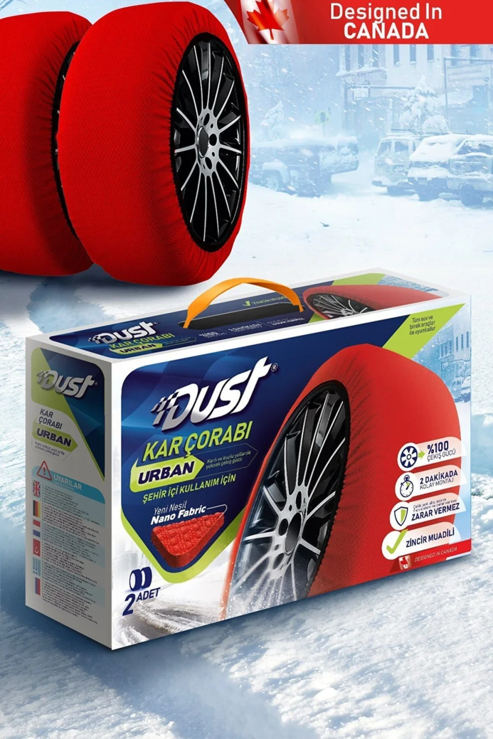 Kar Çorabı Uyumlu 175 50 Lastik R15 Jant Ölçülerine Uyumlu Yüksek Kaliteli Zincir Muadili Ürün Dust Parça