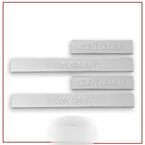Toyota Corolla Uyumlu Kapı Eşiği 2002-2007 Paslanmaz Çelik ParçaDRS Tuning kalitesiyle tanışın! Özel olarak Toyota  model araçlar için üretilen bu ürün, otomobi