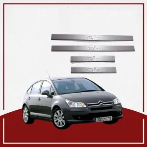 Citroen C4 Uyumlu Kapı Eşiği 2004-2010 Paslanmaz Çelik ParçaDRS Tuning kalitesiyle tanışın! Özel olarak Citroen  model araçlar için üretilen bu ürün, otomobilin