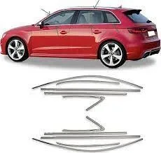 Audi A3 Uyumlu Hatchback Cam Çerçevesi 2013-2020 Paslanmaz Çelik ParçaDRS Tuning kalitesiyle tanışın! Özel olarak Audi  model araçlar için üretilen bu ürün, oto