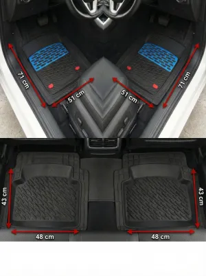 Safir Volkswagen Uyumlu Passat B6 Havuzlu Universal Paspas Krom Karbon Parça thumb 2