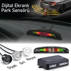 Araç Park Uyumlu Sensörü Dijital Ekranlı Ses İkazlı 3 Renk Seçeneği MONZADRS Tuning kalitesiyle tanışın! Özel olarak Universal  model araçlar için üretilen bu ü