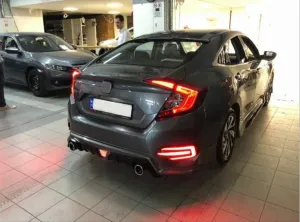 Honda Civic 2015-2021 (FC5) uyumlu Fc5 2016-2020 Mugen Arka Ek modelleri DRS Tuning'de. Kaliteli malzeme, hızlı kargo ve güvenli alışverişle hemen inceleyin.