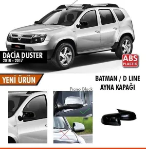 Dacia Duster Uyumlu (2010-2017) Batman Ayna Kapağı (Parlak Siyah)DRS Tuning kalitesiyle tanışın! Özel olarak Dacia  model araçlar için üretilen bu ürün, otomobi