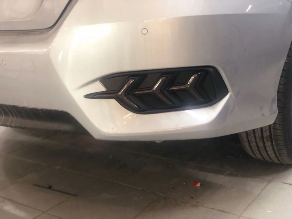Honda Civic Uyumlu Fc5 2016-2020 Arka Ağaç Dizayn Haraketli Smoke