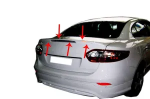 Renault Fluence 2009-2020 (L38) uyumlu Sm3 Spoiler Bagaj (Işıklı) Fiber 2010 Ve Sonrası modelleri DRS Tuning'de. Kaliteli malzeme, hızlı kargo ve güvenli