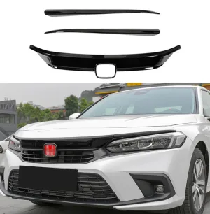 2022 Civic Uyumlu Panjur Kaplama - Piano Black 3 ParçaDRS Tuning kalitesiyle tanışın! Özel olarak Honda  model araçlar için üretilen bu ürün, otomobilinizin hat