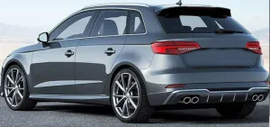 Audi S3 Uyumlu 2017+ Hatchback Difüzör Egzoz Seti thumb 2