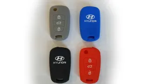 Hyundai Silikon Uyumlu Anahtar Kılıfı Sustalı Modeller İçin thumb 1
