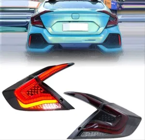 Honda Civic Uyumlu Fc5 2016-2020 Omurga LED Stop Transparan thumb 4