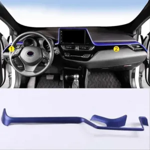 Toyota C-Hr Uyumlu 2016-2019 Panel Üst Kaplama 2 Parça - Mavi thumb 2