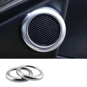 Toyota Corolla Uyumlu 2014-2018 Tweeter Halka Kaplama Silver thumb 2