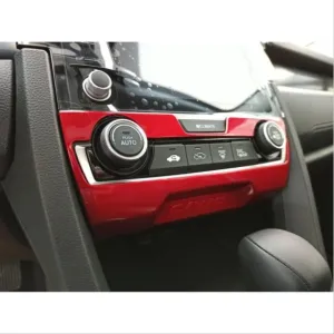 Honda Civic Uyumlu Fc5 2016-2020 Klima Panel Kaplama- KırmızıDRS Tuning kalitesiyle tanışın! Özel olarak Honda  model araçlar için üretilen bu ürün, otomobilini