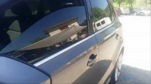 Volkswagen Polo Uyumlu 2009-2017 Cam Çıtası Nikelaj thumb 2