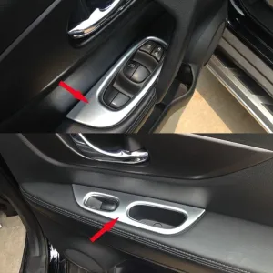 Nissan X-Trail Uyumlu 2014-2017 Kapı Kolçak Düğme Kaplaması SilverDRS Tuning kalitesiyle tanışın! Özel olarak Nissan  model araçlar için üretilen bu ürün, otomo