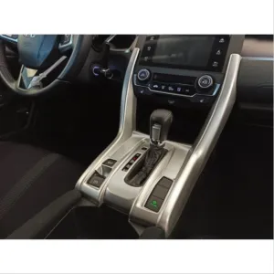 Honda Civic Uyumlu Fc5 2016-2020 Yeni Stil Vites Konsol Kaplama- SilverDRS Tuning kalitesiyle tanışın! Özel olarak Honda  model araçlar için üretilen bu ürün, o