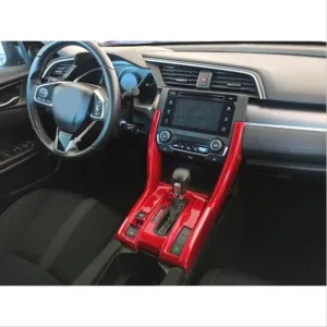 Yeni Stil Uyumlu Vites Konsol Kaplama- KırmızıDRS Tuning kalitesiyle tanışın! Özel olarak Honda  model araçlar için üretilen bu ürün, otomobilinizin hatlarına s