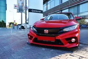 Honda Civic Uyumlu Fc5 2016-2020 Ön Logo KırmızıDRS Tuning kalitesiyle tanışın! Özel olarak Honda  model araçlar için üretilen bu ürün, otomobilinizin hatlarına