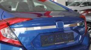 Honda Civic Uyumlu Fc5 2016-2020 Bagaj Üst Nikelaj Kaplama DarDRS Tuning kalitesiyle tanışın! Özel olarak Honda  model araçlar için üretilen bu ürün, otomobilin