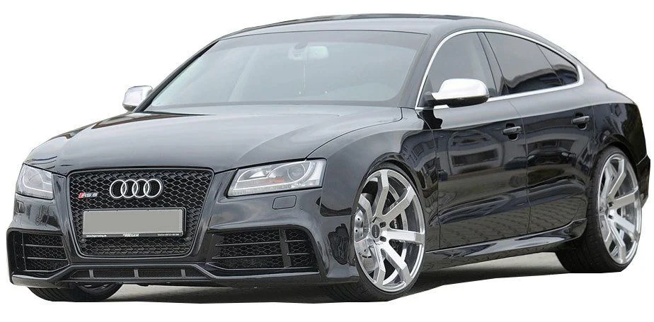 Audi A5 Uyumlu 8P3 2008 - 2016 Sportback 4 Kapı Rs5 Yan Marşpiyel Seti (Plastik)