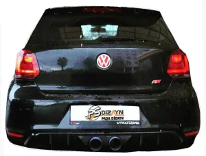 Volkswagen Polo 2009-2017 (6R) uyumlu (2010-2014) Gti R400 Arka Tampon Eki - Difüzör (Plastik) modelleri DRS Tuning'de. Kaliteli malzeme, hızlı kargo ve
