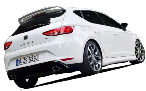 Seat Leon 2012-2020 (5F) uyumlu Mk3 - 5F (2013-2016) Style Arka Tampon Eki - Difüzör (Plastik) modelleri DRS Tuning'de. Kaliteli malzeme, hızlı kargo ve
