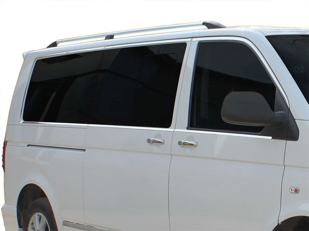 Volkswagen Transporter Uyumlu T5.5 Cam Çerçevesi 14 Parça Krom (K.Ş) Tek Sürgü 2010-2014