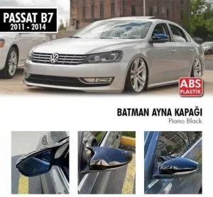 Volkswagen Passat 2010-2014 (B7) uyumlu B7 (2011-2014) Batman Yarasa Ayna Kapağı (Parlak Siyah) modelleri DRS Tuning'de. Kaliteli malzeme, hızlı kargo ve