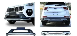 Kia Sportage Uyumlu Ön Ve Arka Koruma Difüzör -2015 Çift Çıkış EgzozDRS Tuning kalitesiyle tanışın! Özel olarak Kia  model araçlar için üretilen bu ürün, otomob