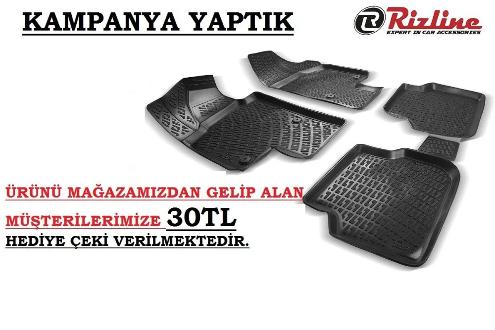 Rizline Skoda Uyumlu Octavia 3D Havuzlu Paspas Drs Offroad Tunıng