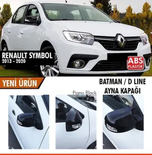 Renault Symbol 1999-2013 uyumlu (2013-2020) Batman Yarasa Ayna Kapağı (Piano Black) modelleri DRS Tuning'de. Kaliteli malzeme, hızlı kargo ve güvenli
