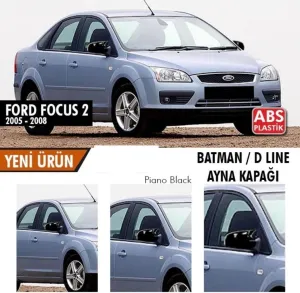 Ford Focus 2004-2011 (C307) uyumlu 2 (2005-2008) Batman Yarasa Ayna Kapağı (Parlak Siyah) modelleri DRS Tuning'de. Kaliteli malzeme, hızlı kargo ve güvenli