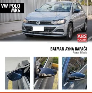 Volkswagen Polo 2017-Günümüz (AW) uyumlu Mk6 2017 Sonrası Batman Yarasa Ayna Kapağı (Parlak Siyah) modelleri Oto Aksesuar Shop'de. Kaliteli malzeme, hızlı