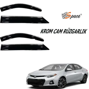 Toyota Corolla 2013-2018 (E170) uyumlu Krom Cam Rüzgarlığı 2014-2018/ Caru400 modelleri DRS Tuning'de. Kaliteli malzeme, hızlı kargo ve güvenli alışverişle