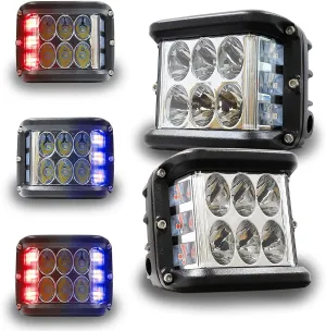 Offroad Sis Lambası Beyaz-Kırmızı-Mavi 12 Led 36W Çift / Lass319-1 thumb 3