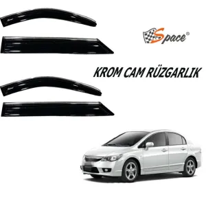 oto uzay uyumlu Krom Cam Rüzgarlığı Honda Civic 2006-2011/ Caru410 modelleri DRS Tuning'de. Kaliteli malzeme, hızlı kargo ve güvenli alışverişle hemen